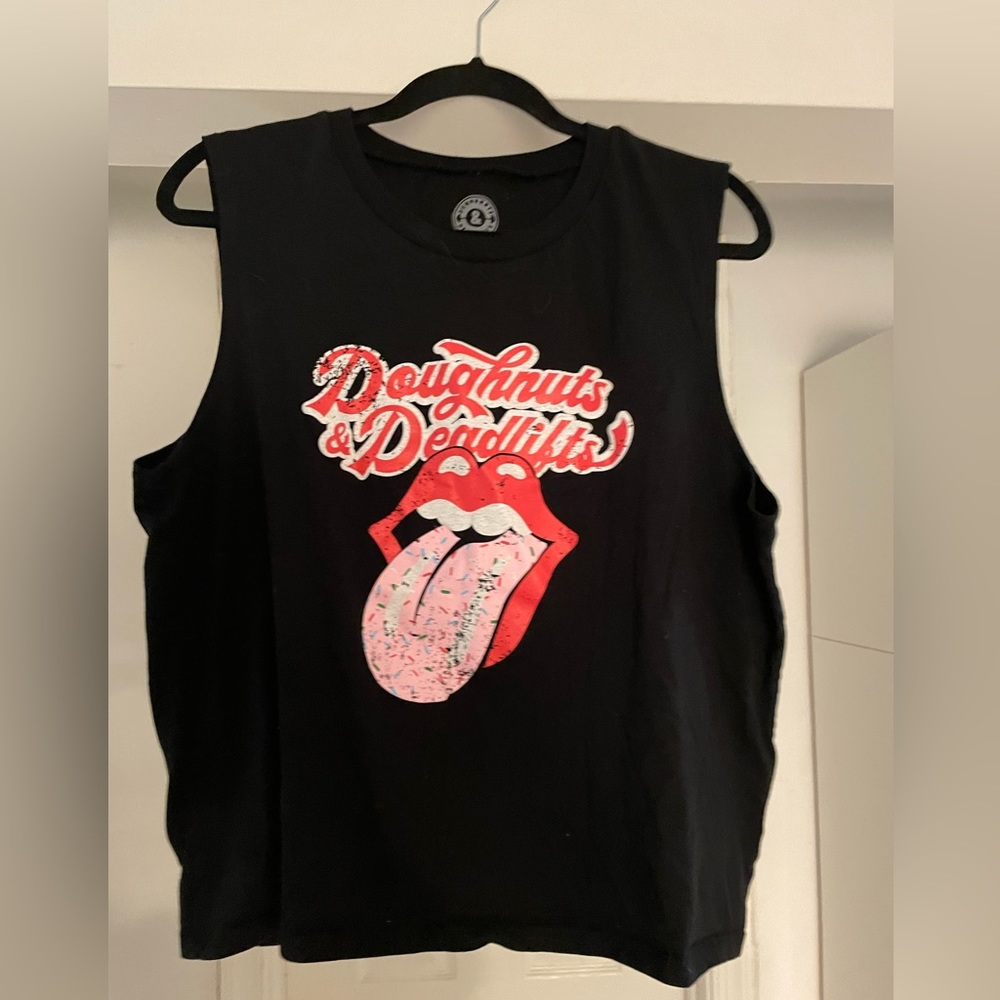 Doughnuts and Deadlifts Crop Tank